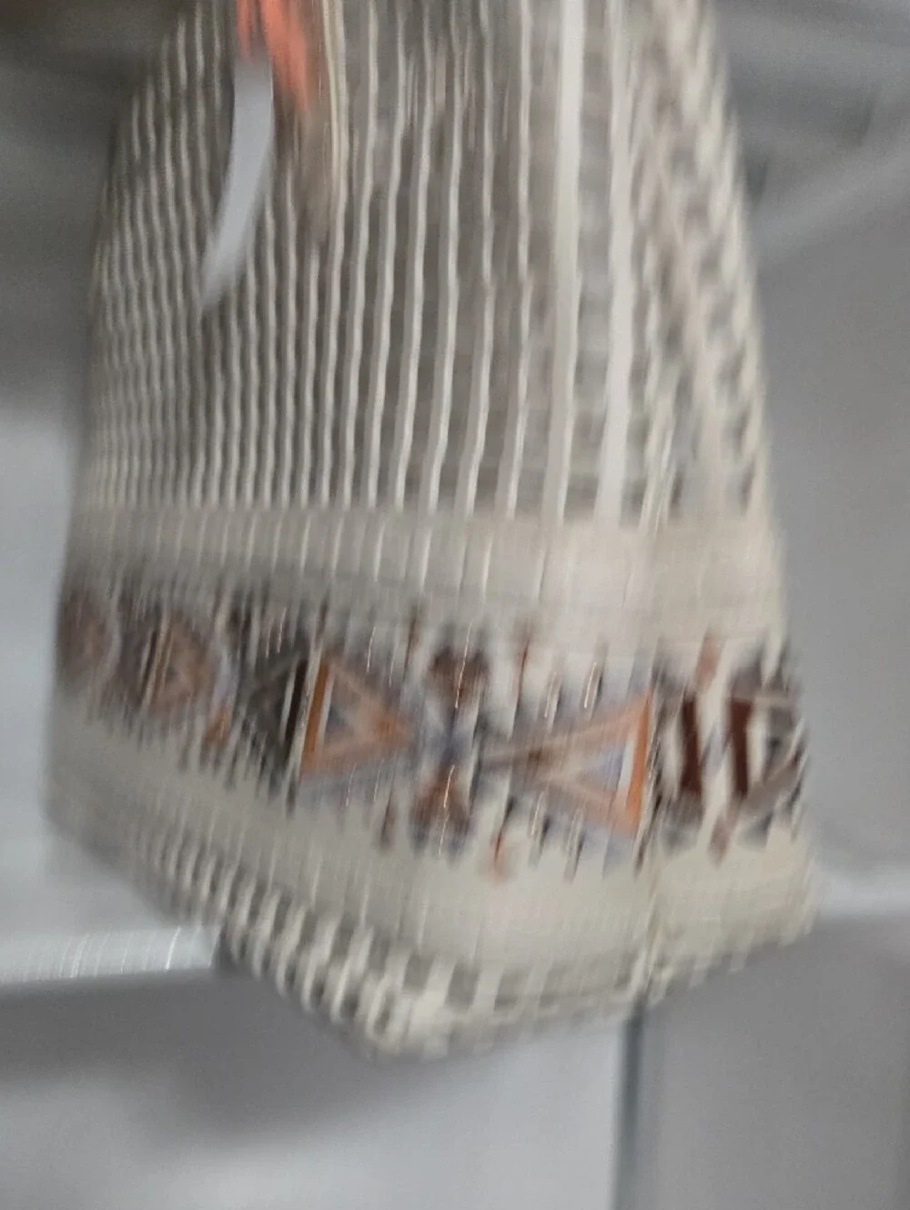 Steve Madden Cream Woven Hobo with Brown & Tan Accents